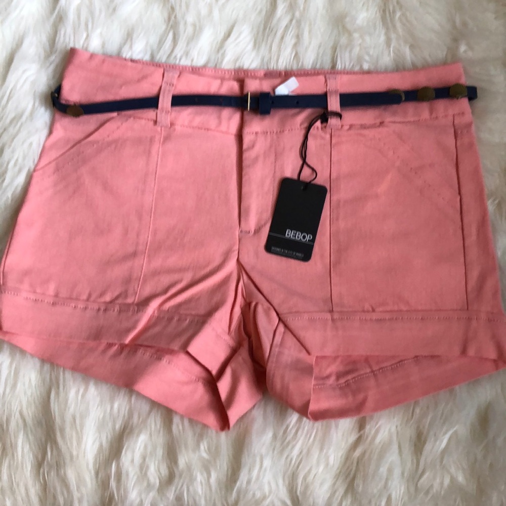 Bebop peach corral shorts.